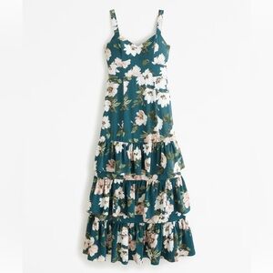 Abercrombie Ruffle Tiered Maxi Dress Wedding Guest